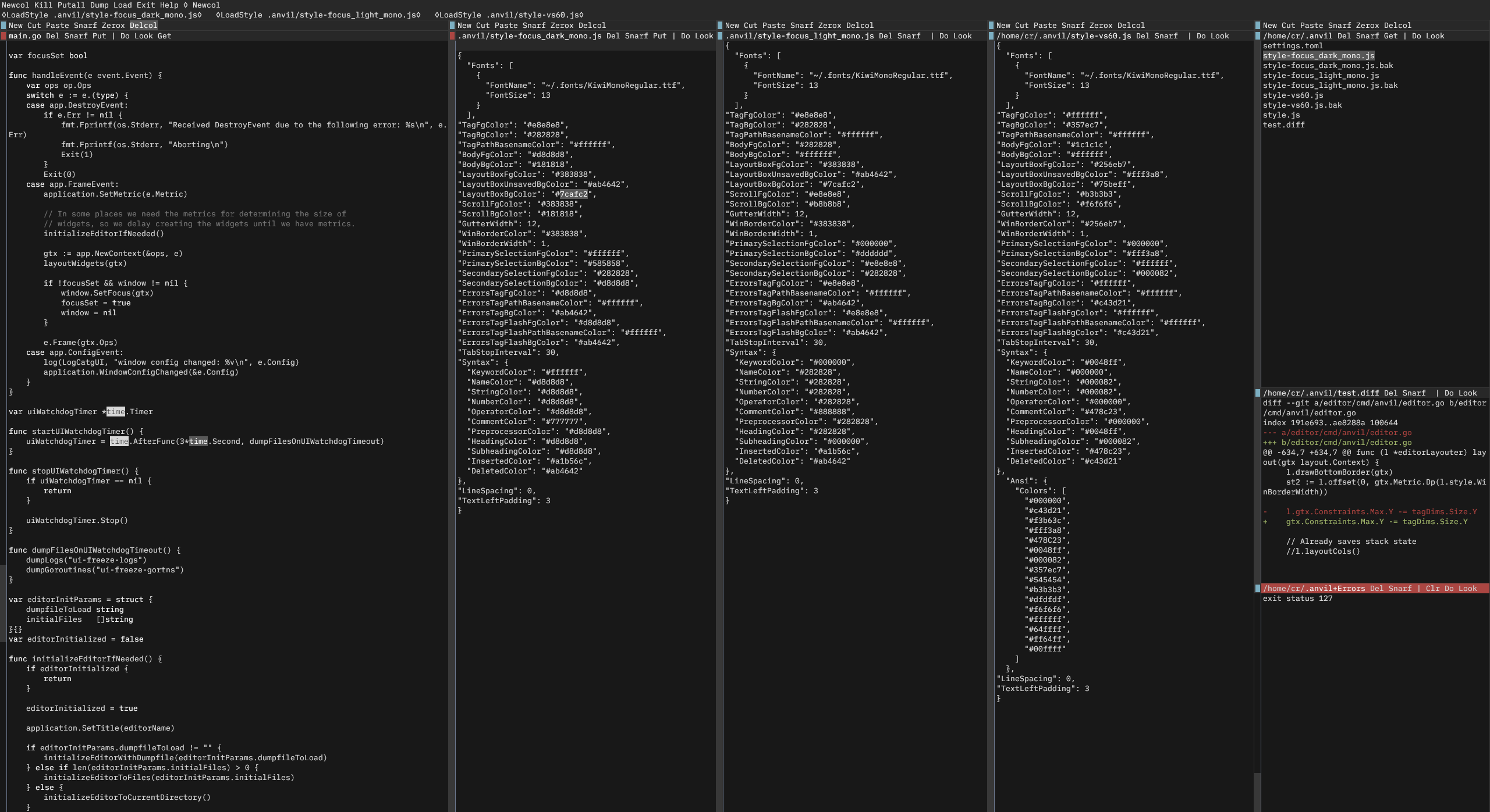 Focus Dark Theme Screenshot